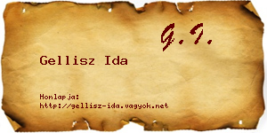 Gellisz Ida névjegykártya